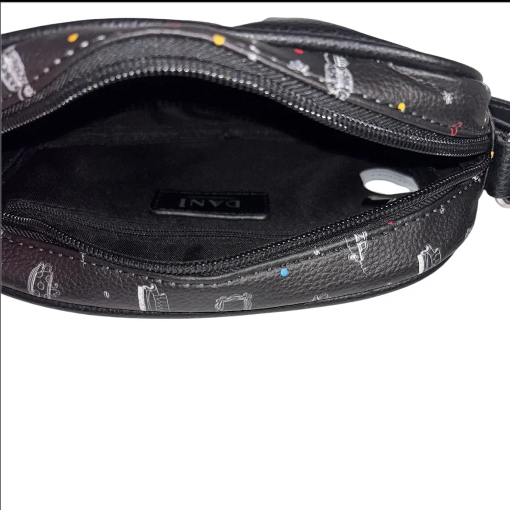 Friends Central Perk Logo Crossbody Black Bag Zip Top Closure by Daniele Nicole - Picture 13 of 16